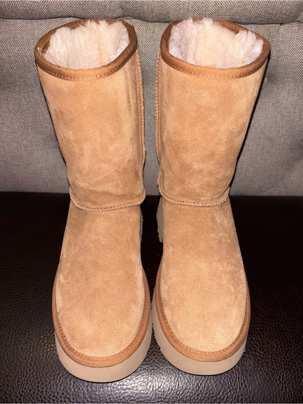 UGG Women's Classic Tall Suede Boots in Chestnut